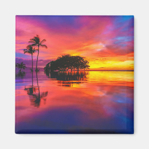 Íman Praia majestosa do por do sol   Wailea, Maui,