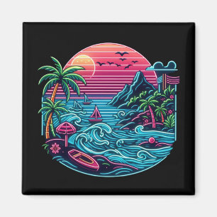Íman Praia neon tropical/havaiana