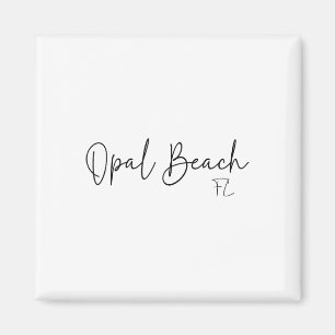 Íman Praia Opal Flórida Ca Retro Para Homens Mulheres