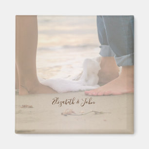 Íman Praia,Pés,Ondas -Personalizado