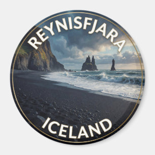 Íman Praia Preta Reynisfjara Islândia Colunas do Mar