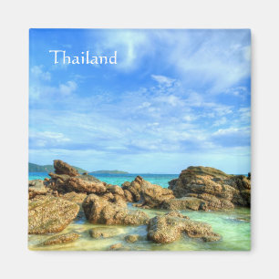 Íman Praia rochosa na Tailândia, novo Phuket