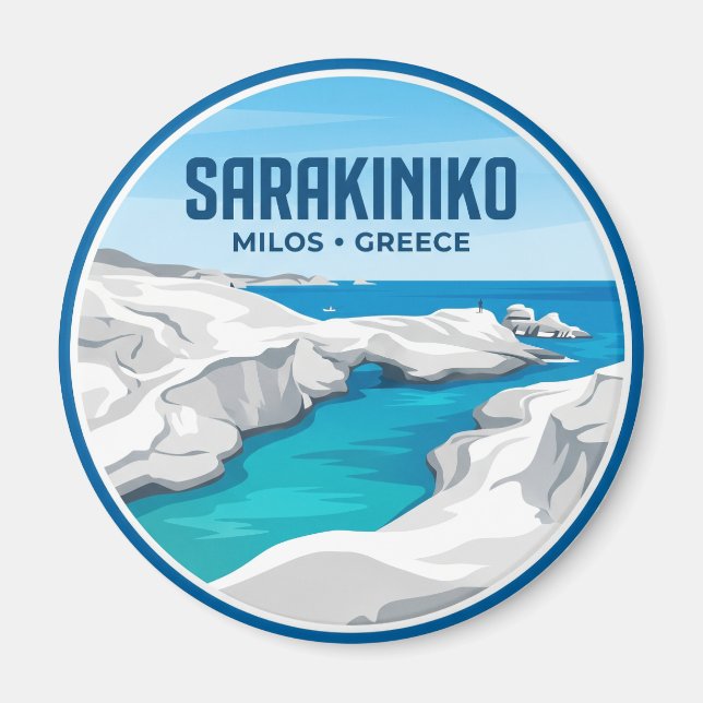 Íman Praia Sarakiniko Grécia (Frente)