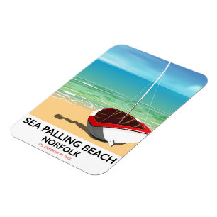 Íman Praia Sea Palling Beach Norfolk poster
