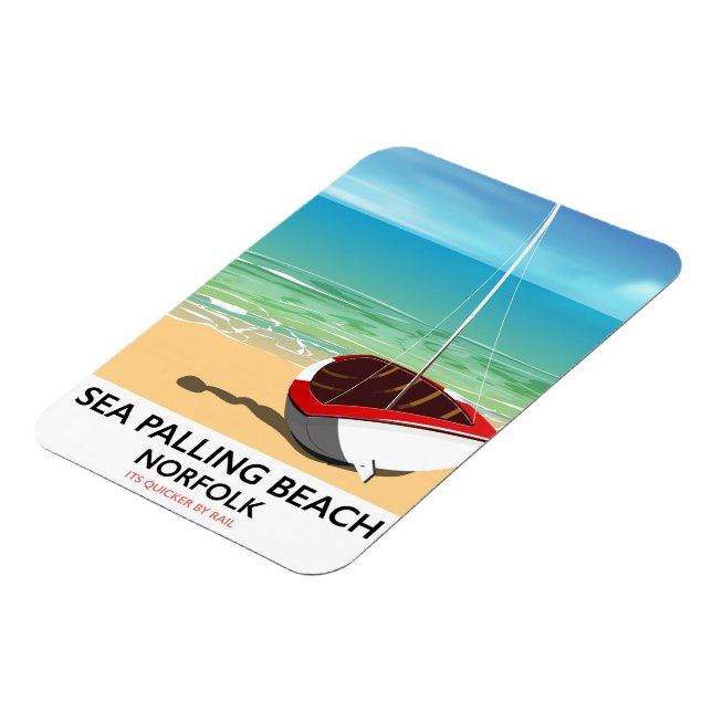 Íman Praia Sea Palling Beach Norfolk poster (Left Side)