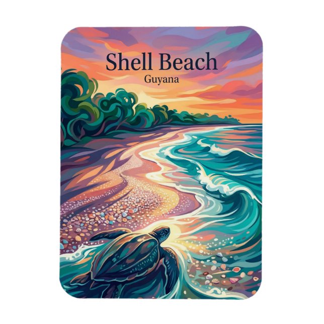 Íman Praia Shell, Guiana (Vertical)