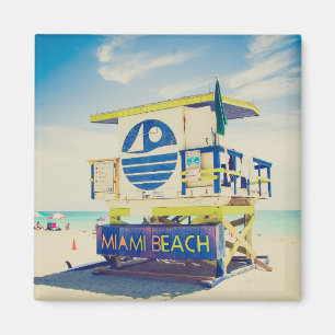 Íman Praia sul da torre   do Lifeguard, Miami, Fl