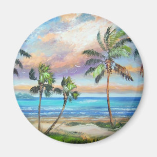 Íman Praia tropical da ilha