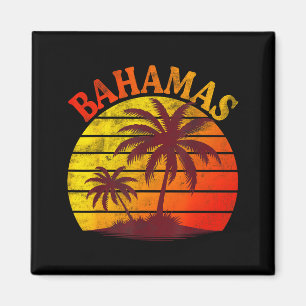 Íman praia tropical das Bahamas férias de verão palmeir