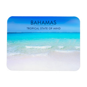 Íman Praia tropical de Bahamas com um mar de turquesa