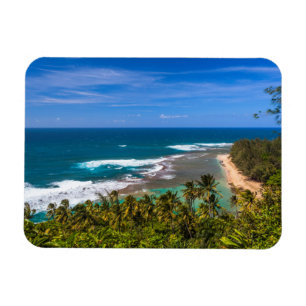 Íman Praia Tunnels vista da Trilha Kalalau