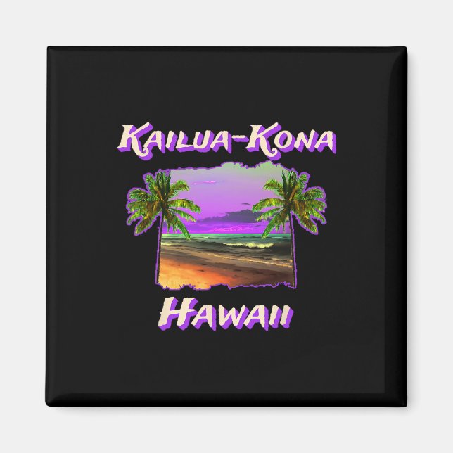 Íman Praias De Kailua-Kona Havaí 1 (Frente)