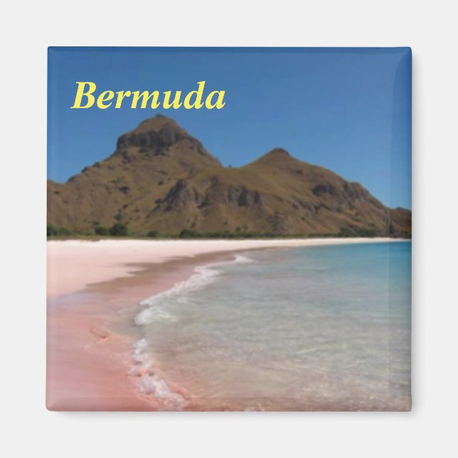 Íman Praias Rosa Bermudas (Frente)