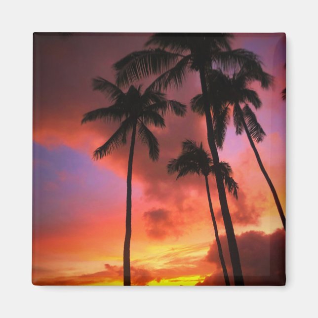 Íman Praias Tropicais | Ilhas Maui Hawaii (Frente)