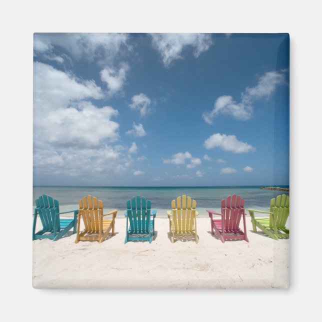 Íman Praias Tropicais | Palm Beach, Aruba (Frente)