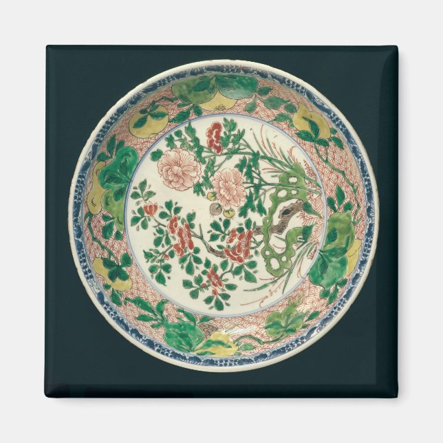 Íman Prata com decoração de verte familiar (Frente)