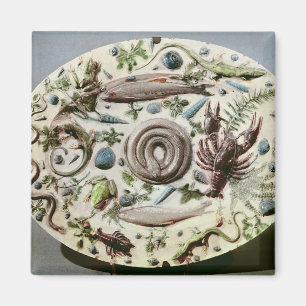 Íman Prato de Rustique Figuline com um fundo branco