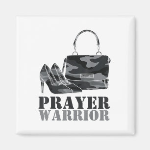 Íman Prayer Warrior Camo Deus Jesus Camouflage Cristão