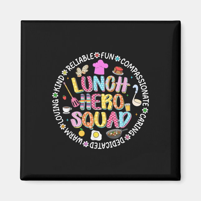 Íman Pré-Disquete De Volta Ao Café Da Lady Squad, Almoç (Frente)