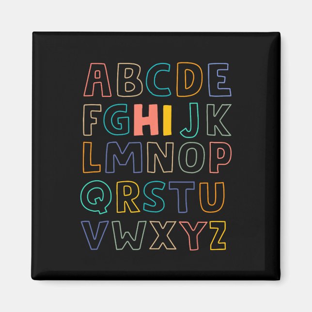 Íman Pré-K Jardim De Infância - Alphabet De Volta Ao Te (Frente)