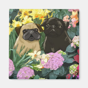 Íman Precioso Primavera Pugs Magnets