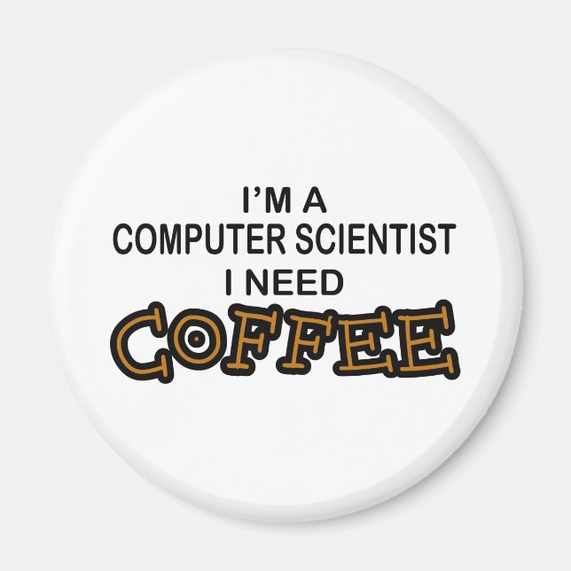 Íman Precisa de café - Cientista da computação (Frente)