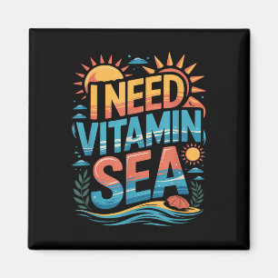 Íman Preciso da vitamina do mar Vibrações de férias de