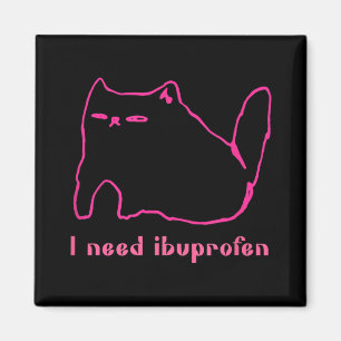 Íman Preciso De Ibuprofen Engraçado Gato Uni Dando Pres
