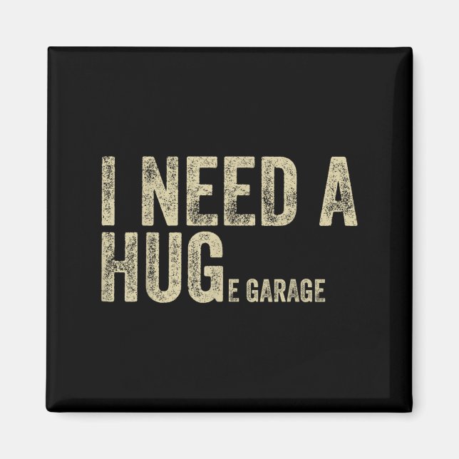 Íman Preciso De Uma Garagem Enorme Frase Engraçada Mecâ (Frente)