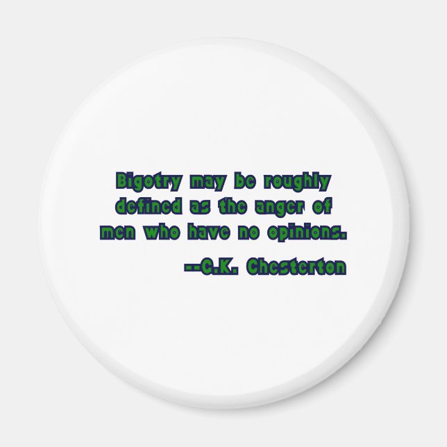 Íman Preconceito Como Definido Por G.K. Chesterton (Frente)