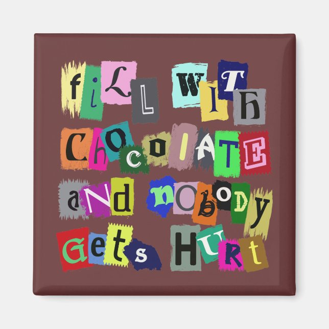 ÍMAN PREENCHER COM CHOCOLATE ... (Frente)