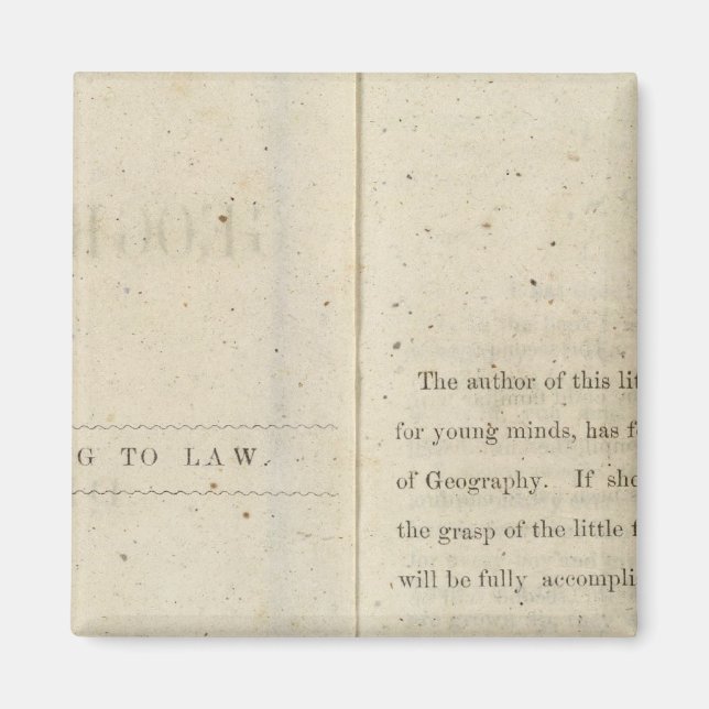 Íman Prefácio Leitor geográfico para crianças Dixie (Frente)