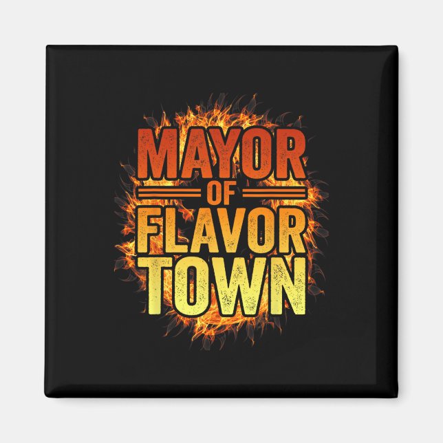 Íman Prefeito De Flavortown Bem-vindo À Cidade Do Sabor (Frente)