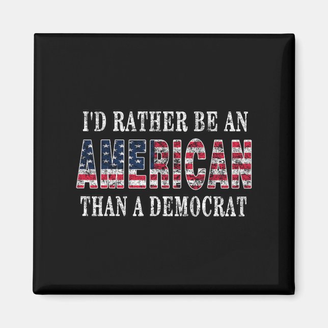 Íman Preferencialmente É Americano Que Democrata Anti-L (Frente)
