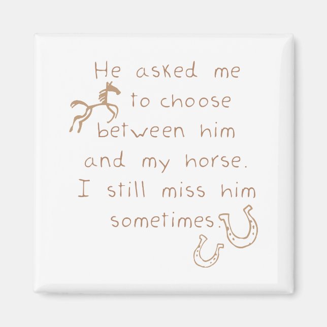 Íman Preferencialmentes Mantêm O Cavalo (Frente)