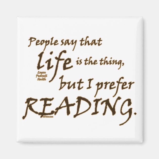 Íman Prefiro Ler (Frente)