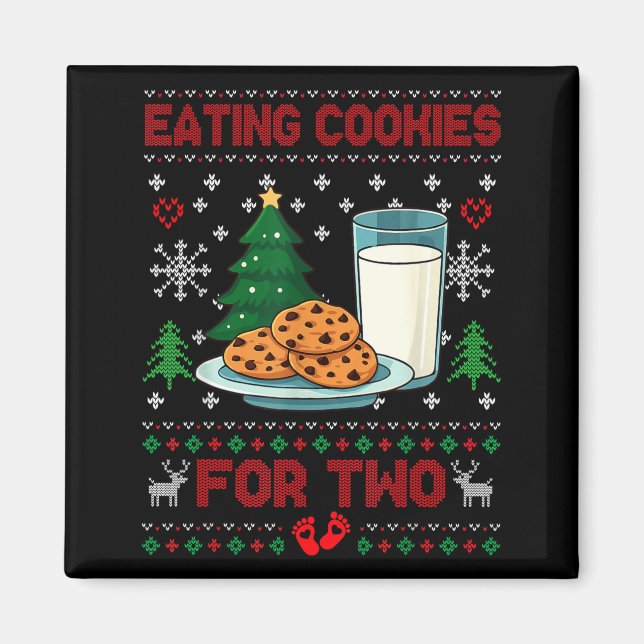 Íman Pregnancy New Mom Baby Pregnant Christmas Couples  (Frente)