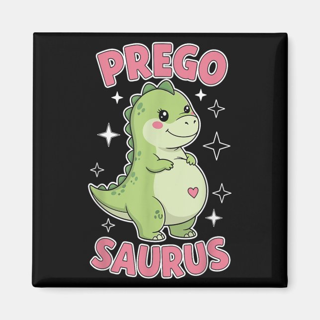 Íman Pregossauro Mamães Retro Cuta Dinossauro Gravidez  (Frente)
