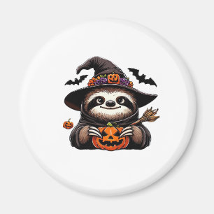 Íman Preguiça Assustadora de Halloween Bruxa Chapéu Fan
