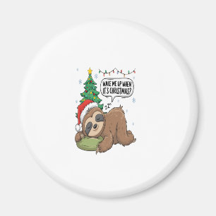 Íman Preguiça de Natal acorde-me Férias Soneca