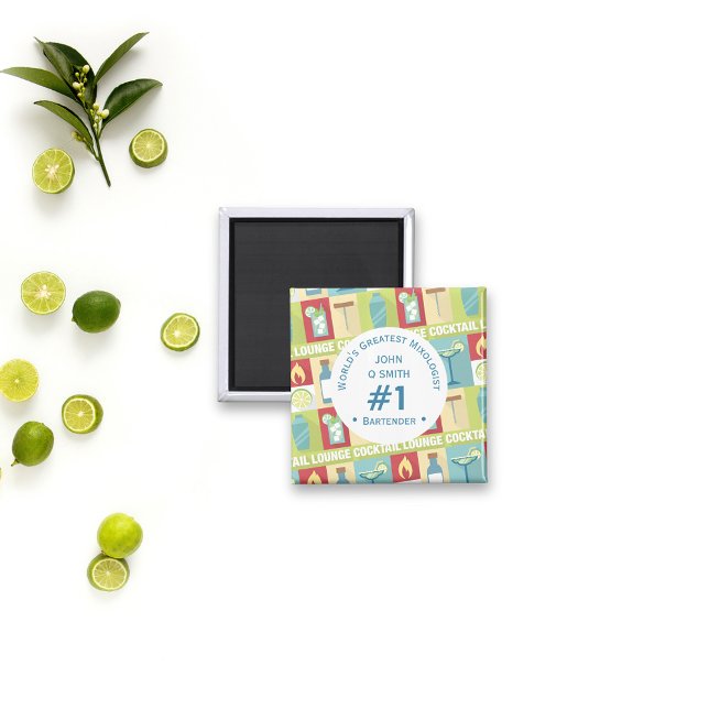 Íman Prêmio de Favorito de Bartender Profissional ・ Per (Criador carregado)