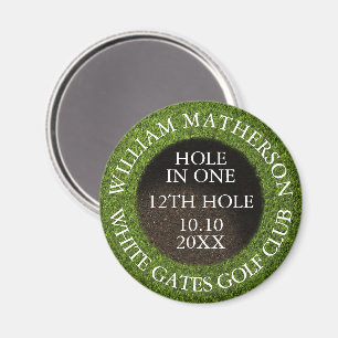 Íman Prêmio Personalizado de Buraco em Um de Golfe