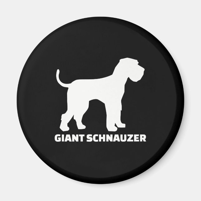 Íman prêmio schnauzer gigante (Frente)