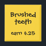 Íman Prêmios Chore para Crianças<br><div class="desc">Que maneira divertida de lembrar ao seu filho as tarefas que eles precisam realizar para cada dia ou durante a semana. Personalize seu texto. Envie um e-mail para paula@labellarue.com se precisar de mudanças de cor. Veja o compro La Bella Rue para mais cores também!</div>