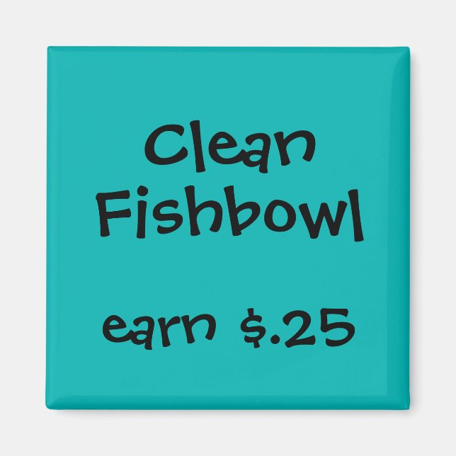 Íman Prêmios Chore para Crianças (Frente)