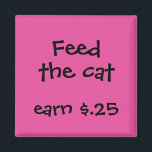 Íman Prêmios Chore para Crianças<br><div class="desc">Que maneira divertida de lembrar ao seu filho as tarefas que eles precisam realizar para cada dia ou durante a semana. Personalize seu texto. Envie um e-mail para paula@labellarue.com se precisar de mudanças de cor. Veja o compro La Bella Rue para mais cores também!</div>