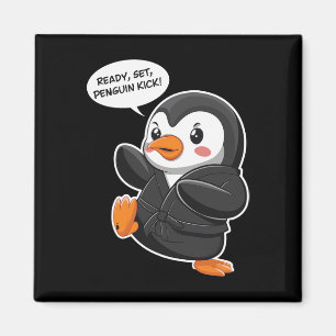 Íman Preparado Pinguin Chute Arte Marcial Karate Caneta