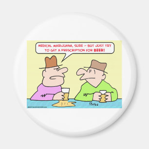 Íman prescrição médica da cerveja do marijauana