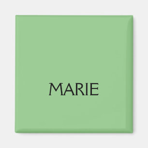 ÍMAN PRESENÇA SIMPLES MINIMALISTA VERDE ADICIONE O SEU 