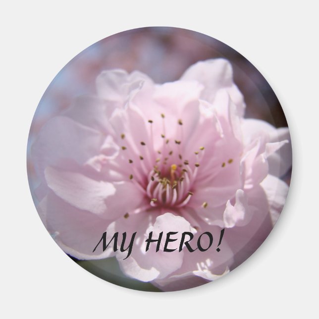 Íman PRESENETES PARA PROFESSORES Ímã Flores "MEU HEROI! (Frente)